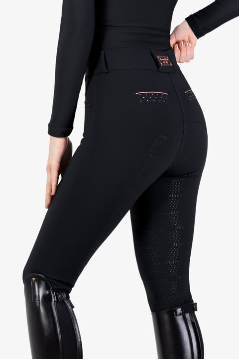 HAILEY - BREECHES | BLACK ROSE GOLD HorseGloss HAILEY - BREECHES | BLACK ROSE GOLD HorseGloss