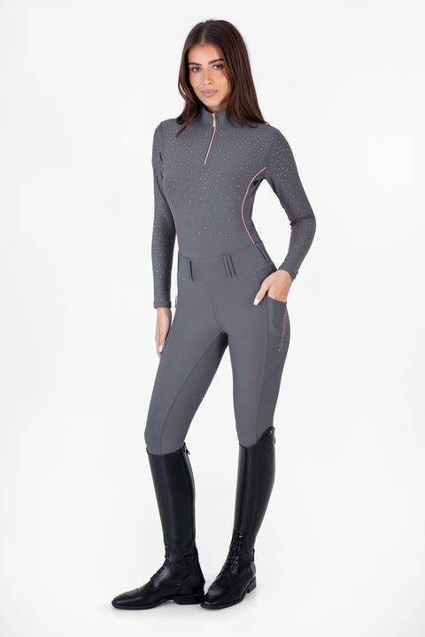 KYLIE - PERFORMANCE BASE LAYER | SMOKEY GREY ROSE GOLD