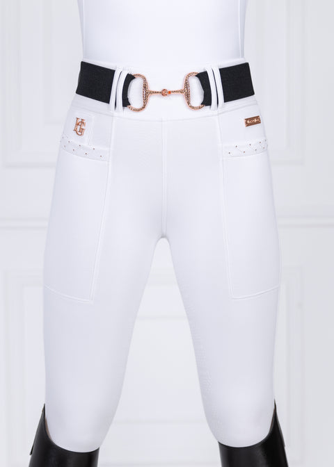 HAILEY - BREECHES | WHITE ROSE GOLD SWAROVSKI CRYSTALS