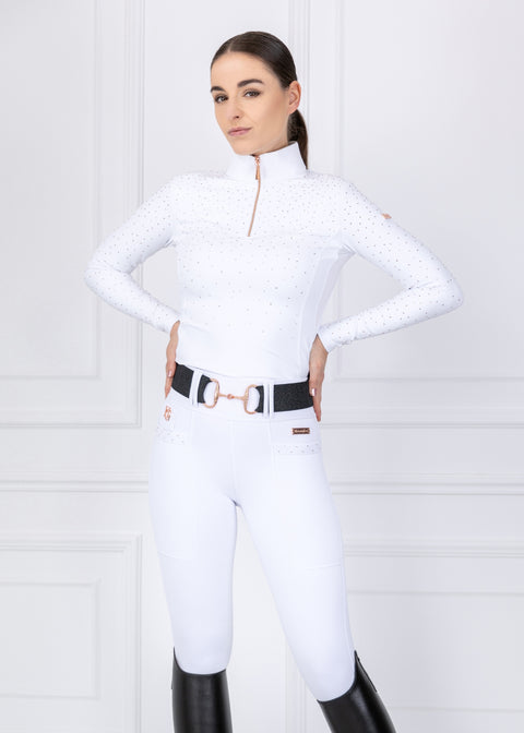 HAILEY - BREECHES | WHITE ROSE GOLD SWAROVSKI CRYSTALS