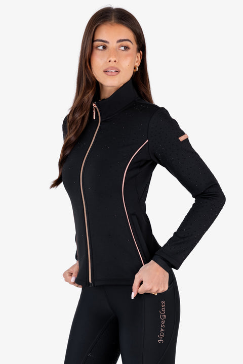 FLORENCE - PERFORMANCE JACKET | BLACK CRYSTAL ROSE GOLD