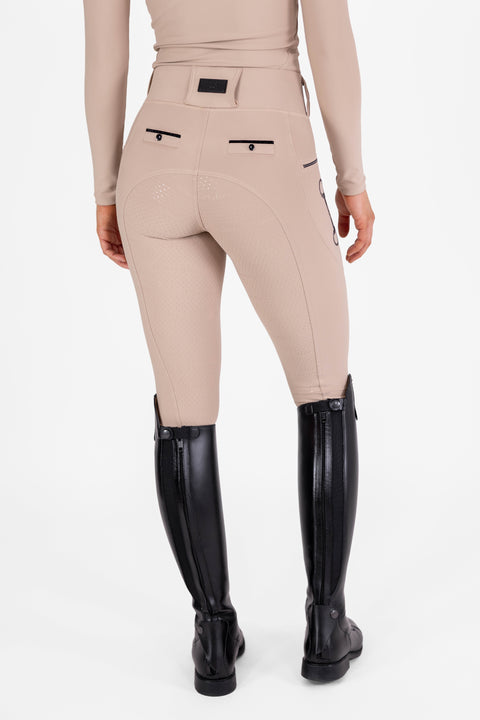 CRYSTAL KYLIE - RIDING LEGGINGS | VANILLA CREAM