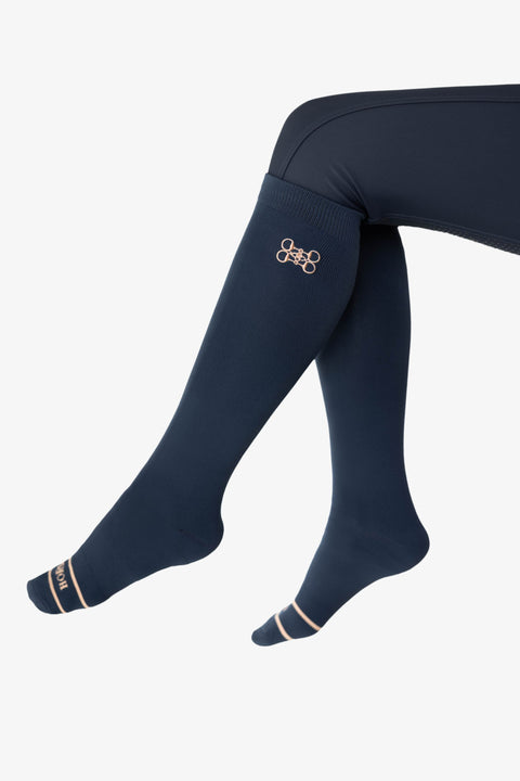 CLARA SOCKS | NAVY ROSE GOLD - HORSE GIRL