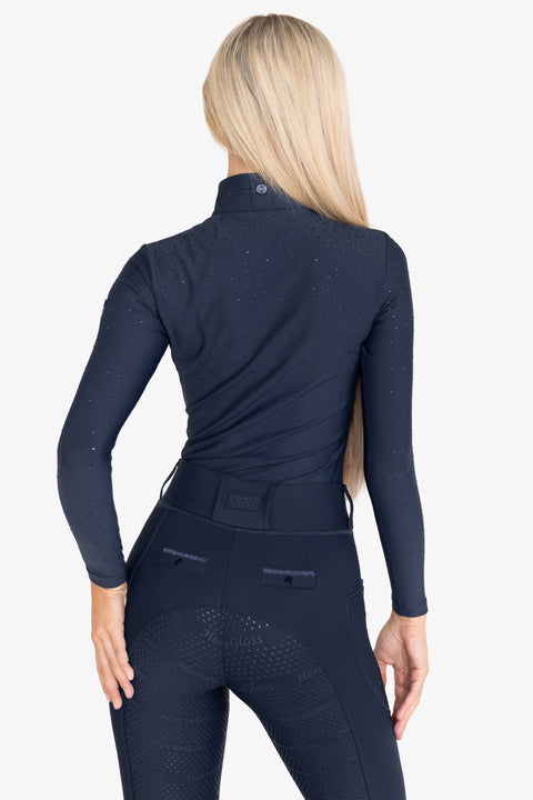 KYLIE - EQUESTRIAN BASE LAYER LONG SLEEVE | NAVY CRYSTAL