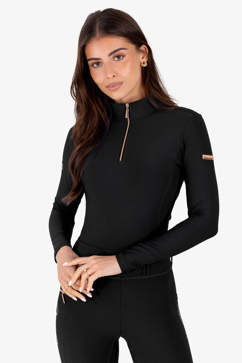 KYLIE - BASE LAYER LONG SLEEVE | BLACK ROSE GOLD
