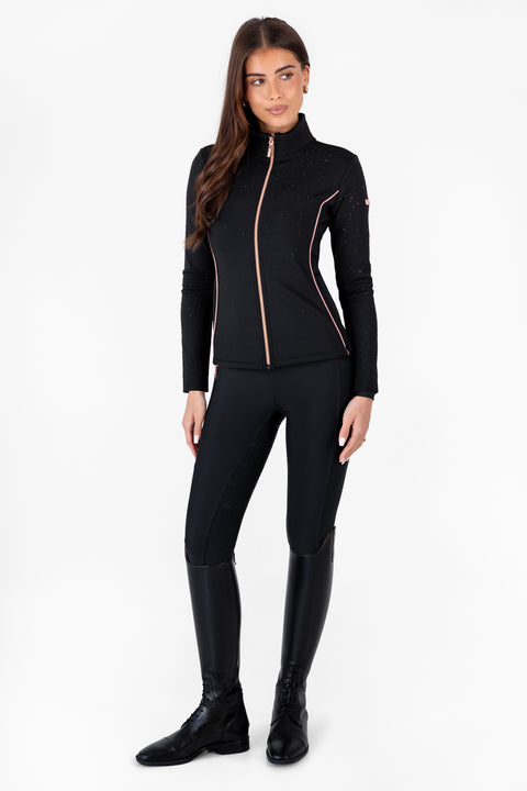 FLORENCE - PERFORMANCE JACKET | BLACK CRYSTAL ROSE GOLD