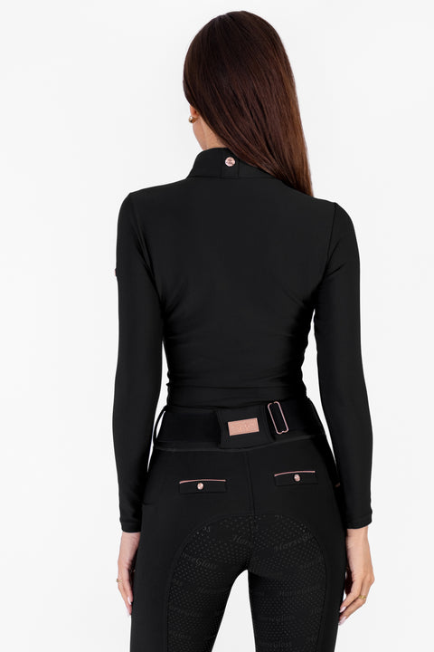 KYLIE - BASE LAYER LONG SLEEVE | BLACK ROSE GOLD