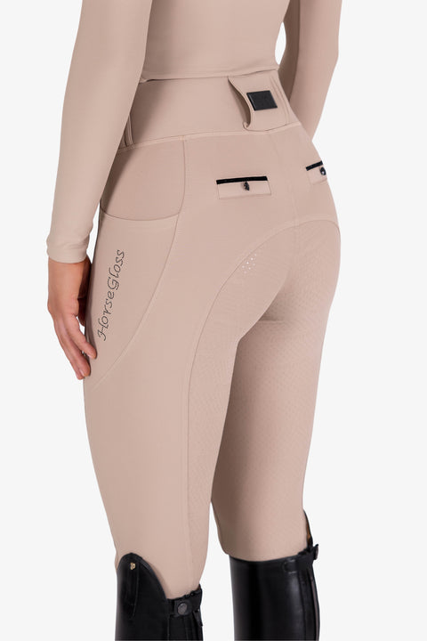 CRYSTAL KYLIE - RIDING LEGGINGS | VANILLA CREAM