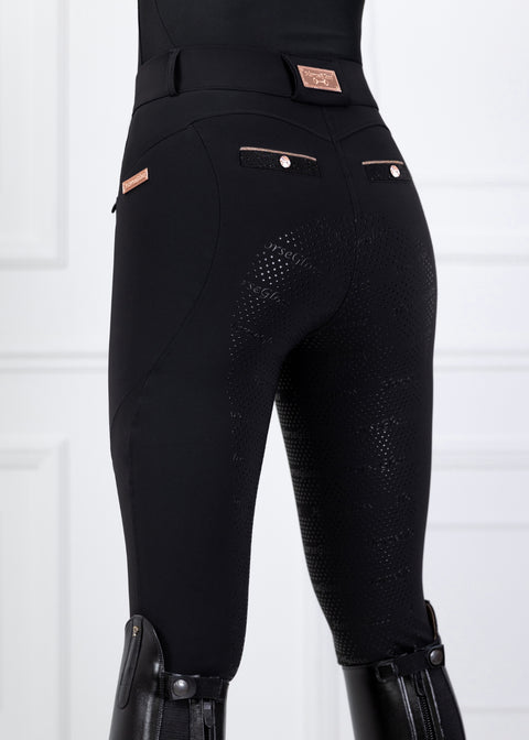 CLARA - BREECHES | BLACK - ROSE GOLD