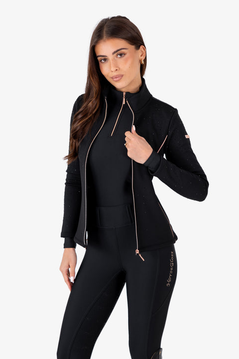 FLORENCE - PERFORMANCE JACKET | BLACK CRYSTAL ROSE GOLD