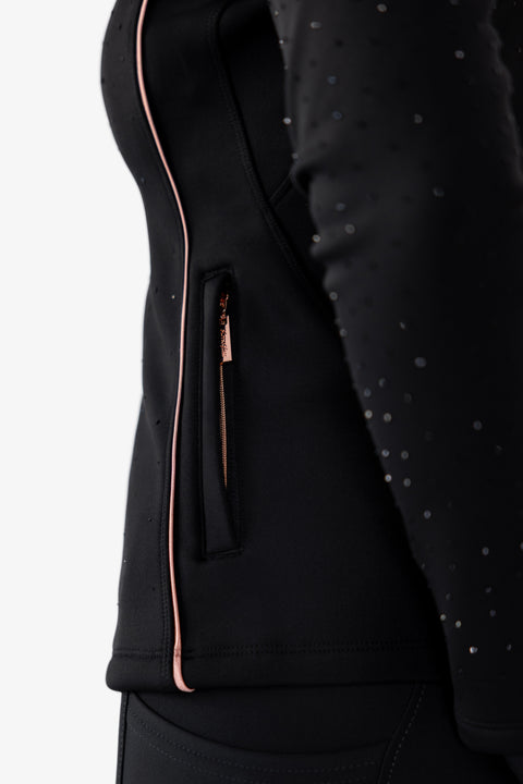 FLORENCE - PERFORMANCE JACKET | BLACK CRYSTAL ROSE GOLD