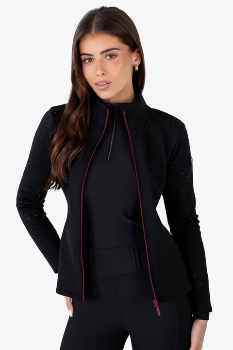 FLORENCE - PERFORMANCE JACKET | BLACK CRYSTAL ROSE BERRY