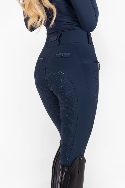 CRYSTAL KYLIE - RIDING LEGGINGS | NAVY