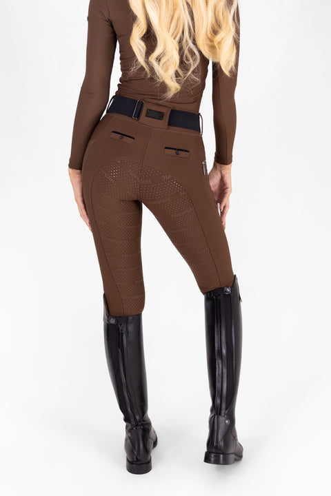 Kylie Cristallo - Leggings da equitazione | Mocha Latte