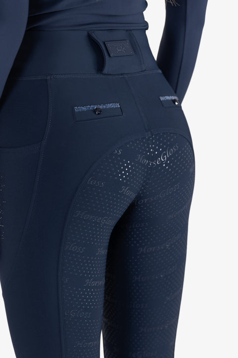 CRYSTAL KYLIE - RIDING LEGGINGS | NAVY