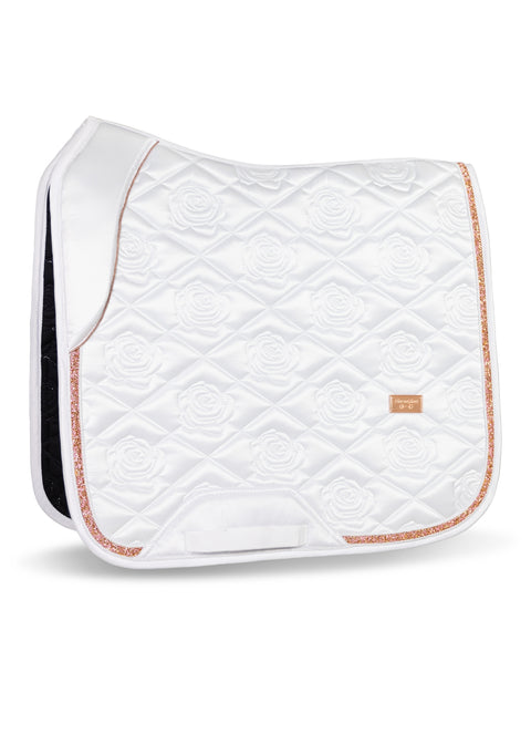 SERENA - DRESSAGE SADDLE PAD | WHITE ROSE GOLD