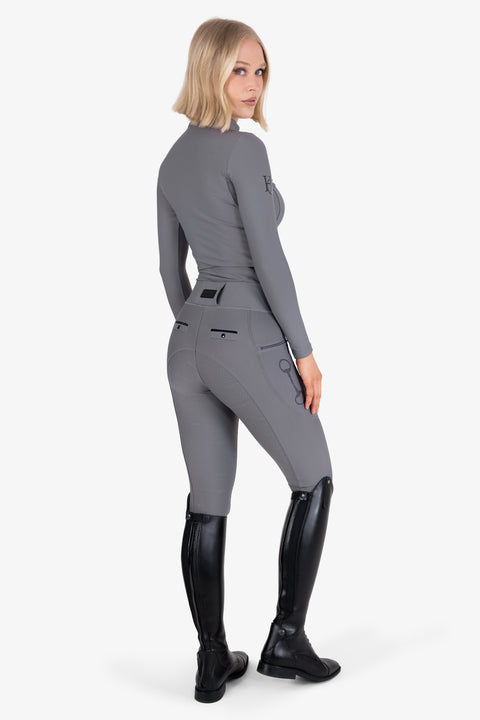 CRYSTAL KYLIE - RIDING LEGGINGS | GREY