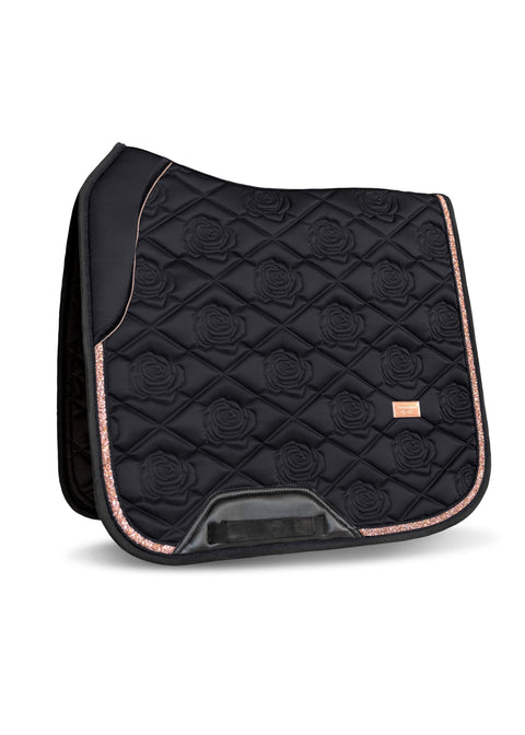 SERENA - DRESSAGE SADDLE PAD | BLACK ROSE GOLD