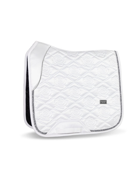 SERENA - DRESSAGE SADDLE PAD | WHITE SILVER