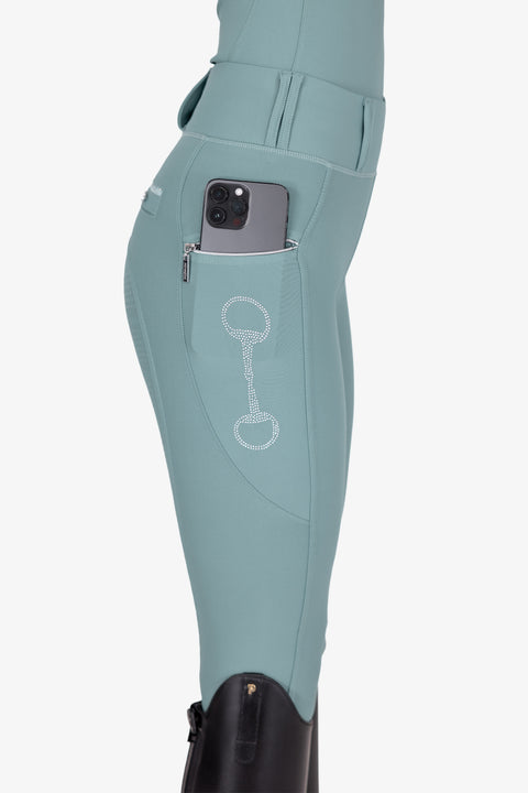 CRYSTAL KYLIE - RIDING LEGGINGS | DYNASTY GREEN