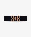 GINNY - BELT | BLACK ROSE GOLD CRYSTALS