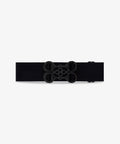 GINNY - BELT |  BLACK - METALLIC BLACK CRYSTALS