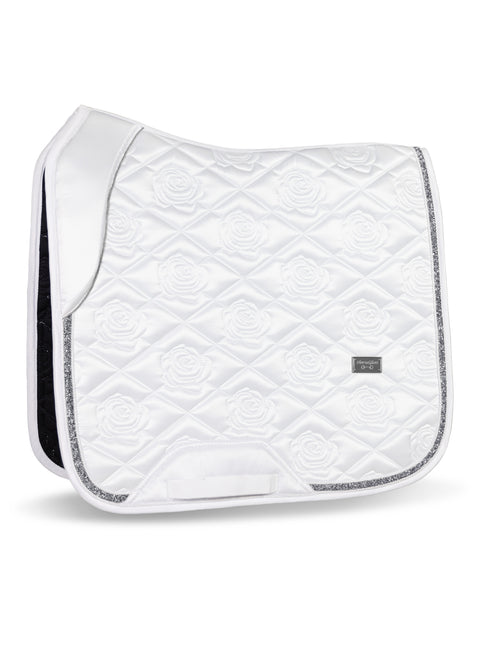 SERENA - DRESSAGE SADDLE PAD | WHITE SILVER