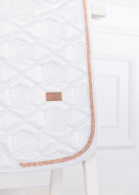 SERENA - DRESSAGE SADDLE PAD | WHITE ROSE GOLD