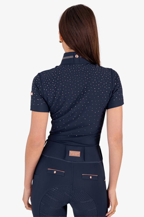 KYLIE - BASE LAYER SHORT SLEEVE | NAVY ROSE GOLD