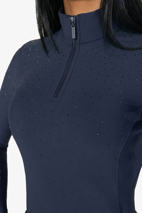 KYLIE - EQUESTRIAN BASE LAYER LONG SLEEVE | NAVY CRYSTAL