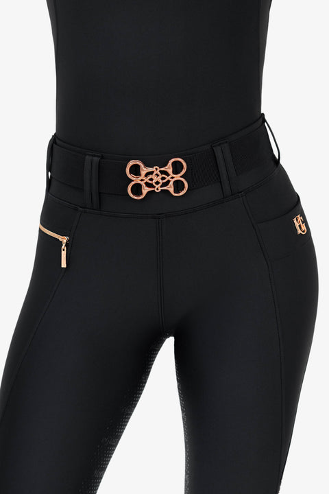 GINNY - BELT | BLACK ROSE GOLD