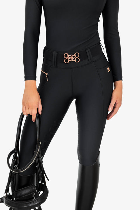 GINNY - BELT | BLACK ROSE GOLD