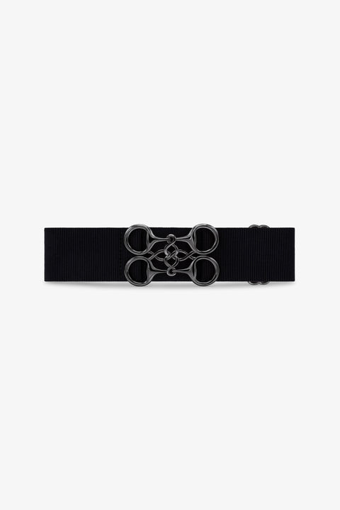 GINNY - BELT |  BLACK - METALLIC BLACK