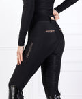 SWAROVSKI KYLIE - RIDING LEGGINGS | BLACK ROSE GOLD