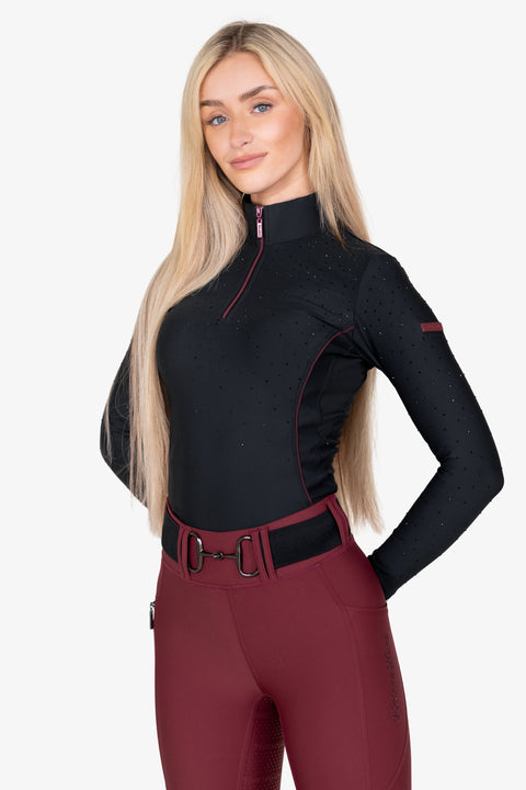 KYLIE - PERFORMANCE BASE LAYER | BLACK CRYSTAL ROSE BERRY
