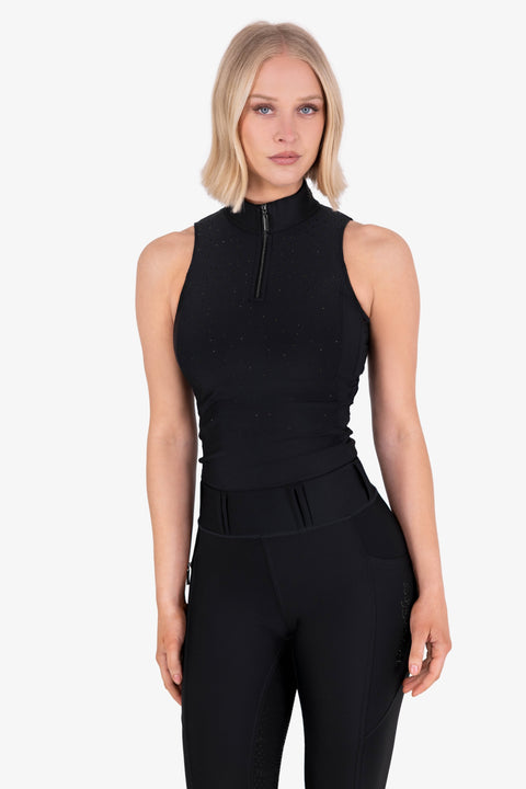 KYLIE - BASE LAYER SLEEVE LESS | BLACK
