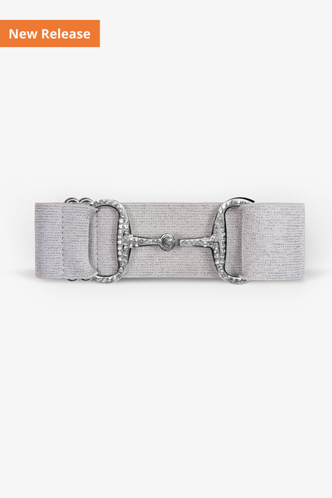 GINNY - SNAFFLE BIT BELT | SILVER STARDUST "SILVER CRYSTALS"