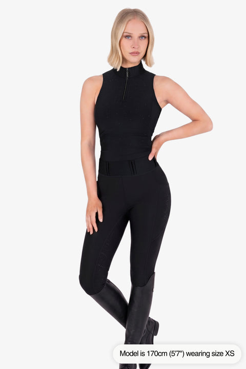 KYLIE - BASE LAYER SLEEVE LESS | BLACK
