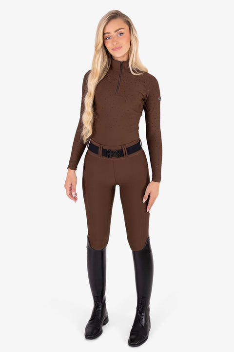 Kristall Kylie Reitleggings – Mocha Latte