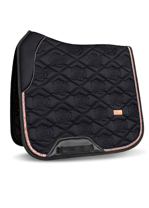 SERENA - DRESSAGE SADDLE PAD | BLACK ROSE GOLD