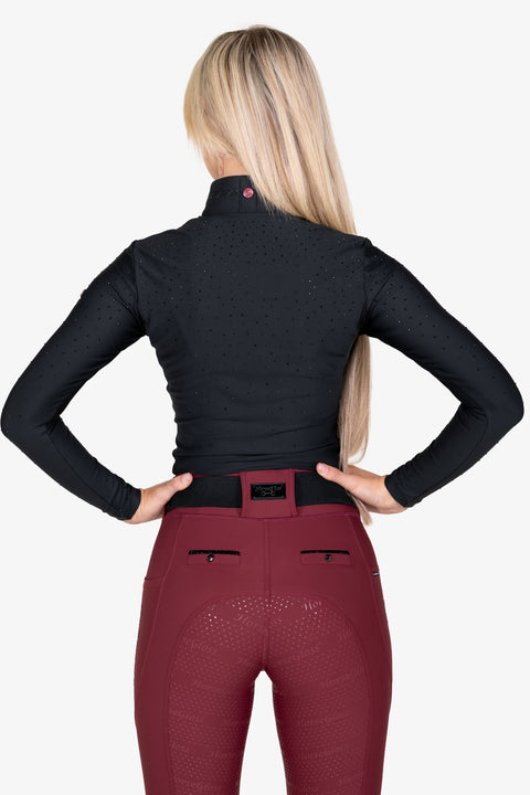 KYLIE - PERFORMANCE BASE LAYER | BLACK CRYSTAL ROSE BERRY