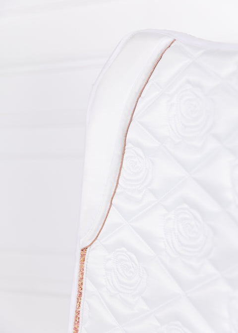 SERENA - DRESSAGE SADDLE PAD | WHITE ROSE GOLD