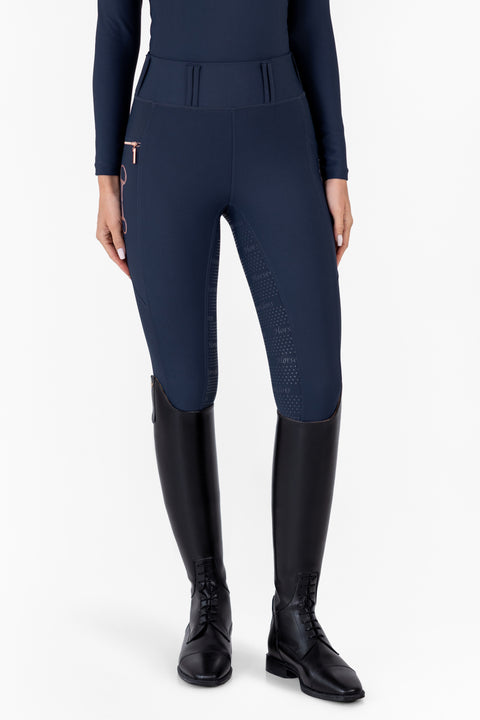 KYLIE - RIDING LEGGINGS | NAVY ROSE GOLD