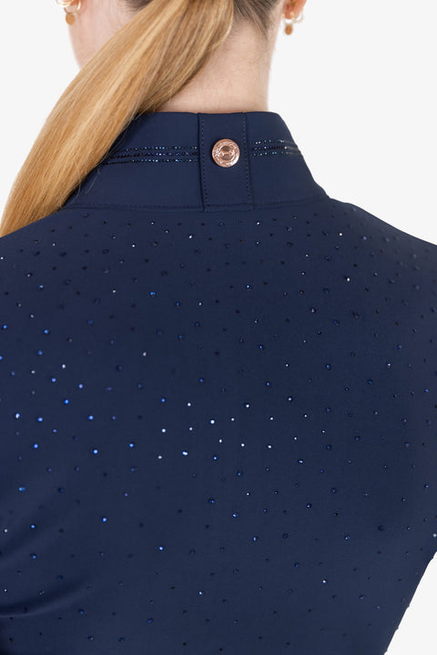 KYLIE - BASE LAYER LONG SLEEVE | NAVY CRYSTAL ROSE GOLD