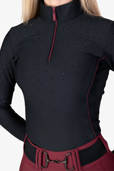 KYLIE - PERFORMANCE BASE LAYER | BLACK CRYSTAL ROSE BERRY