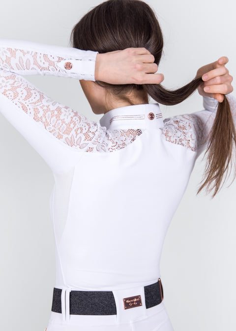 CELINE - SHOW SHIRT | WHITE ROSE GOLD