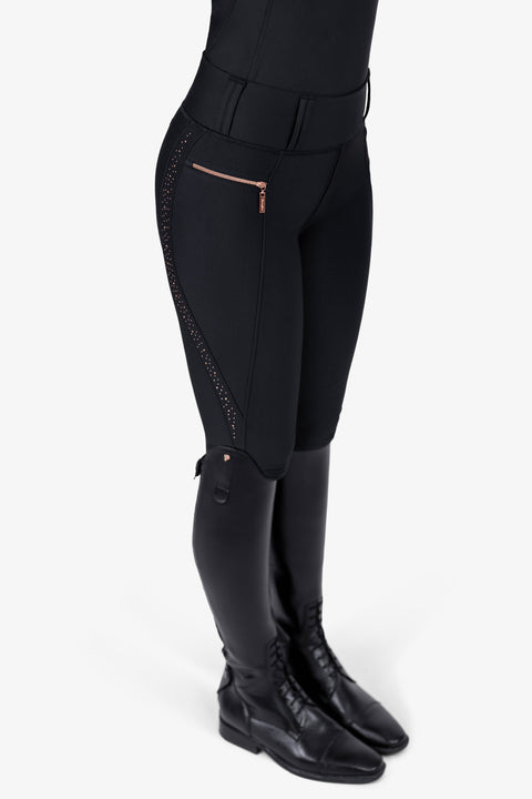 LEXA - RIDING LEGGINGS | BLACK ROSE GOLD