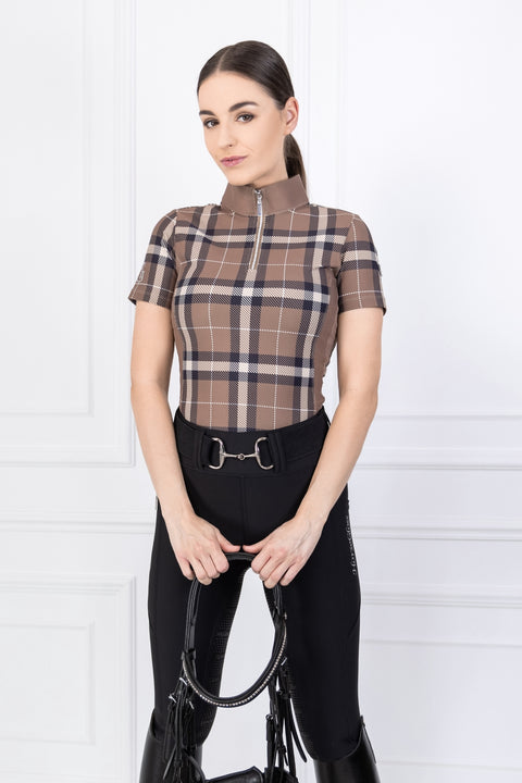 KYLIE - BASE LAYER SHORT SLEEVE | MOCHA LATTE