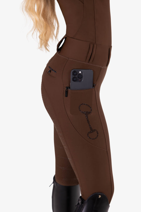 Kristall Kylie Reitleggings – Mocha Latte