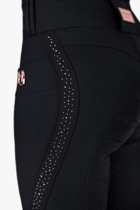 LEXA - RIDING LEGGINGS | BLACK ROSE GOLD